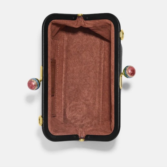 NWT Coach Nora Kisslock Brown Black Crossbody Bag - Picture 4 of 9